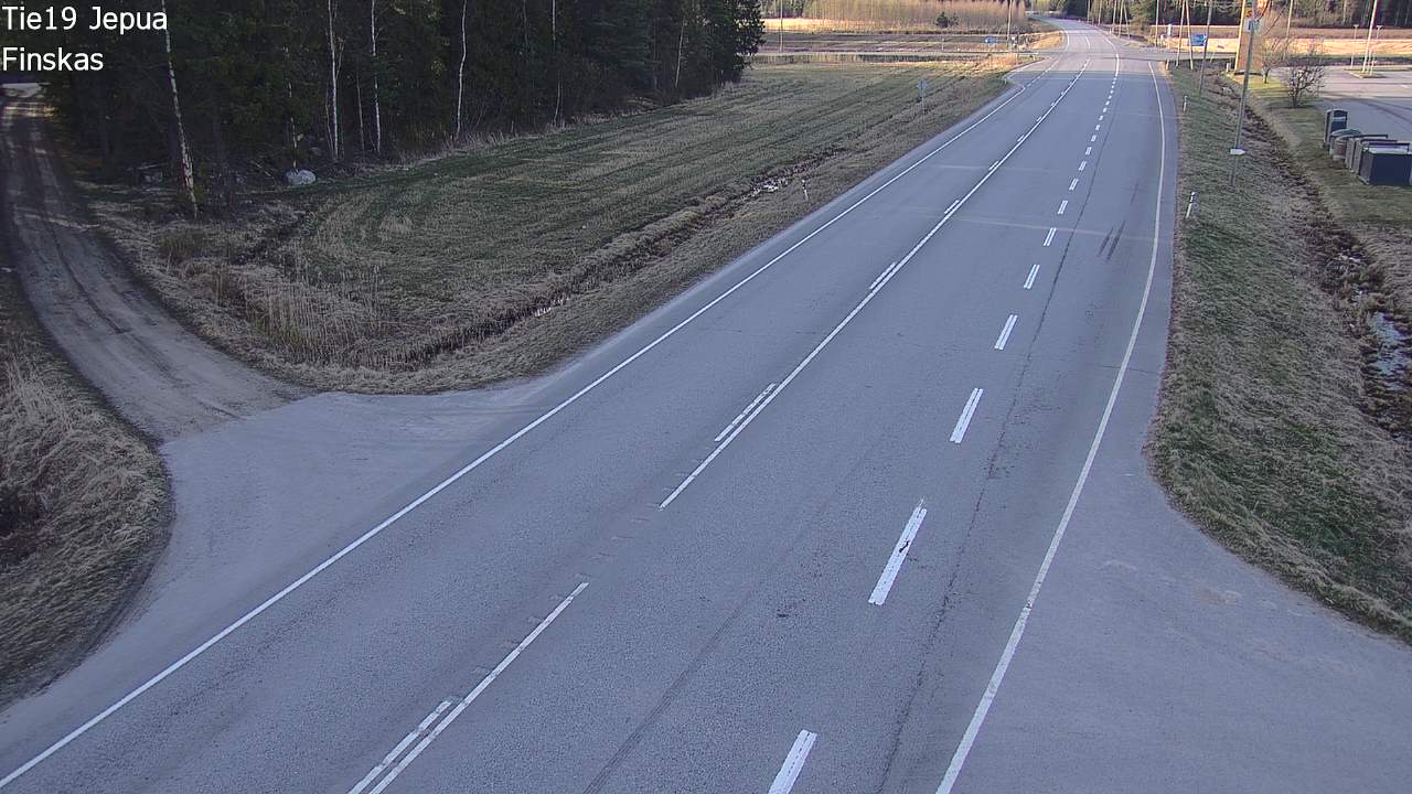 Weather Camera Image Road 19 Jepua, Uusikaarlepyy, Pohjanmaa
