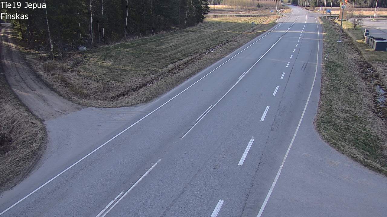 Weather Camera Image Road 19 Jepua, Uusikaarlepyy, Pohjanmaa