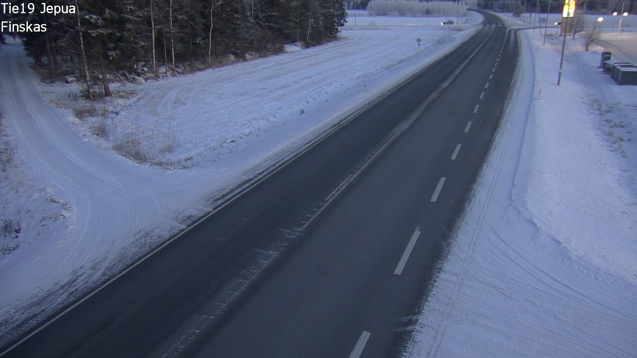 Weather Camera Image Väg 19 Jeppo, Uusikaarlepyy, Pohjanmaa