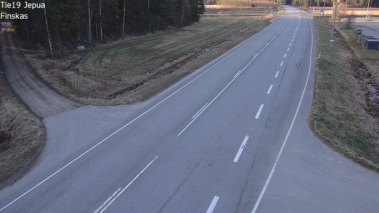 Weather Camera Image Road 19 Jepua, Uusikaarlepyy, Pohjanmaa