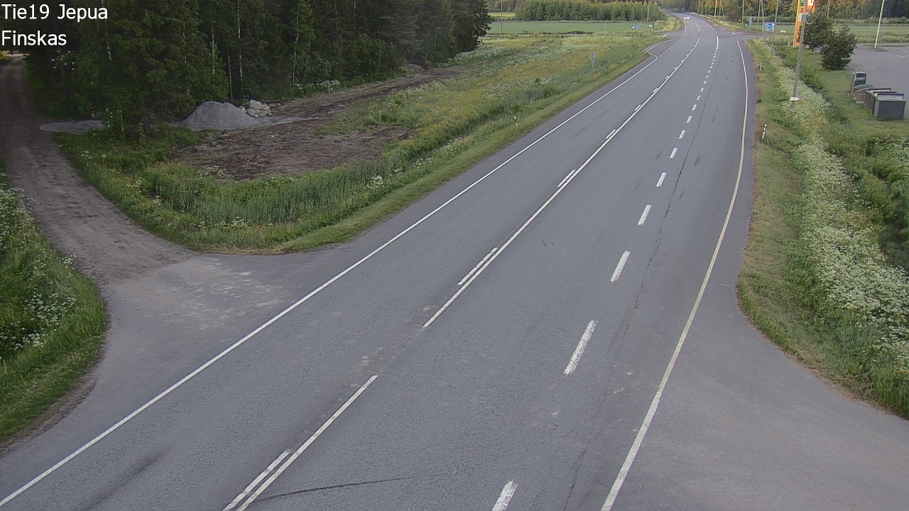 Weather Camera Image Road 19 Jepua, Uusikaarlepyy, Pohjanmaa