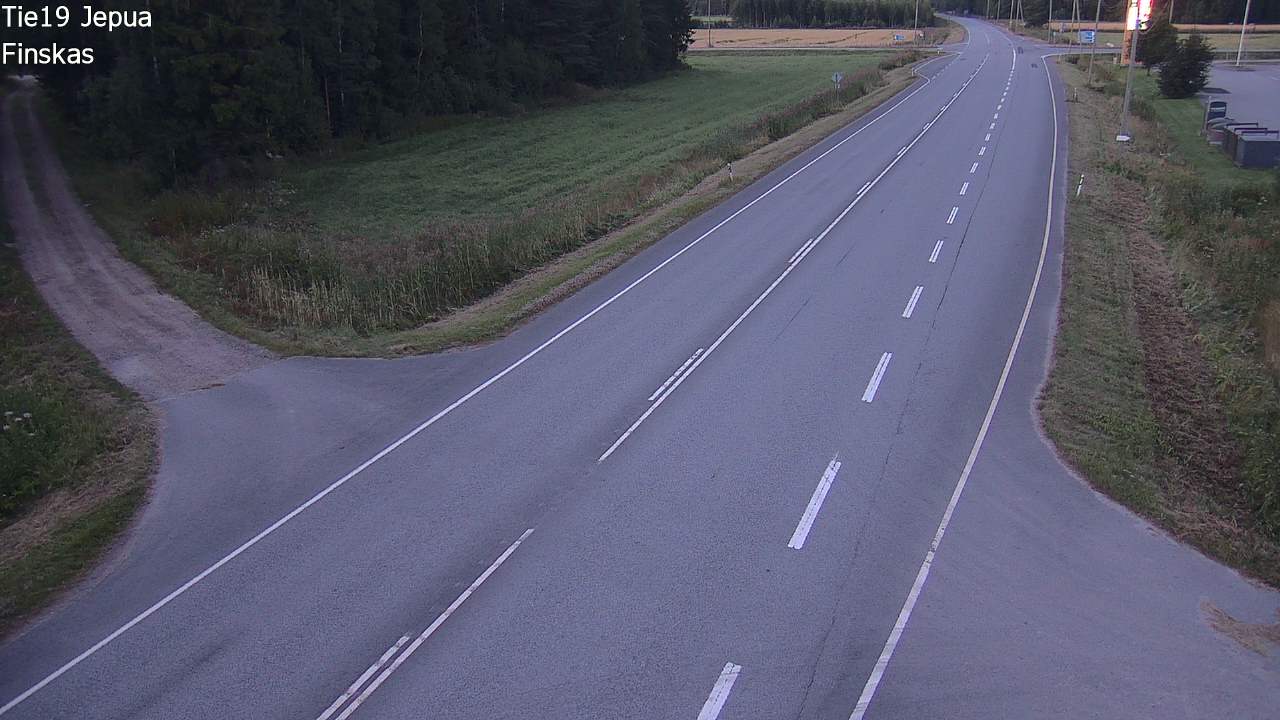 Weather Camera Image Road 19 Jepua, Uusikaarlepyy, Pohjanmaa