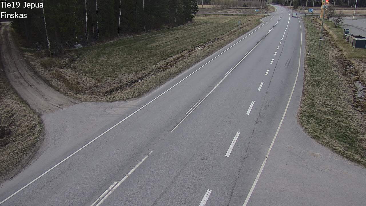 Weather Camera Image Road 19 Jepua, Uusikaarlepyy, Pohjanmaa