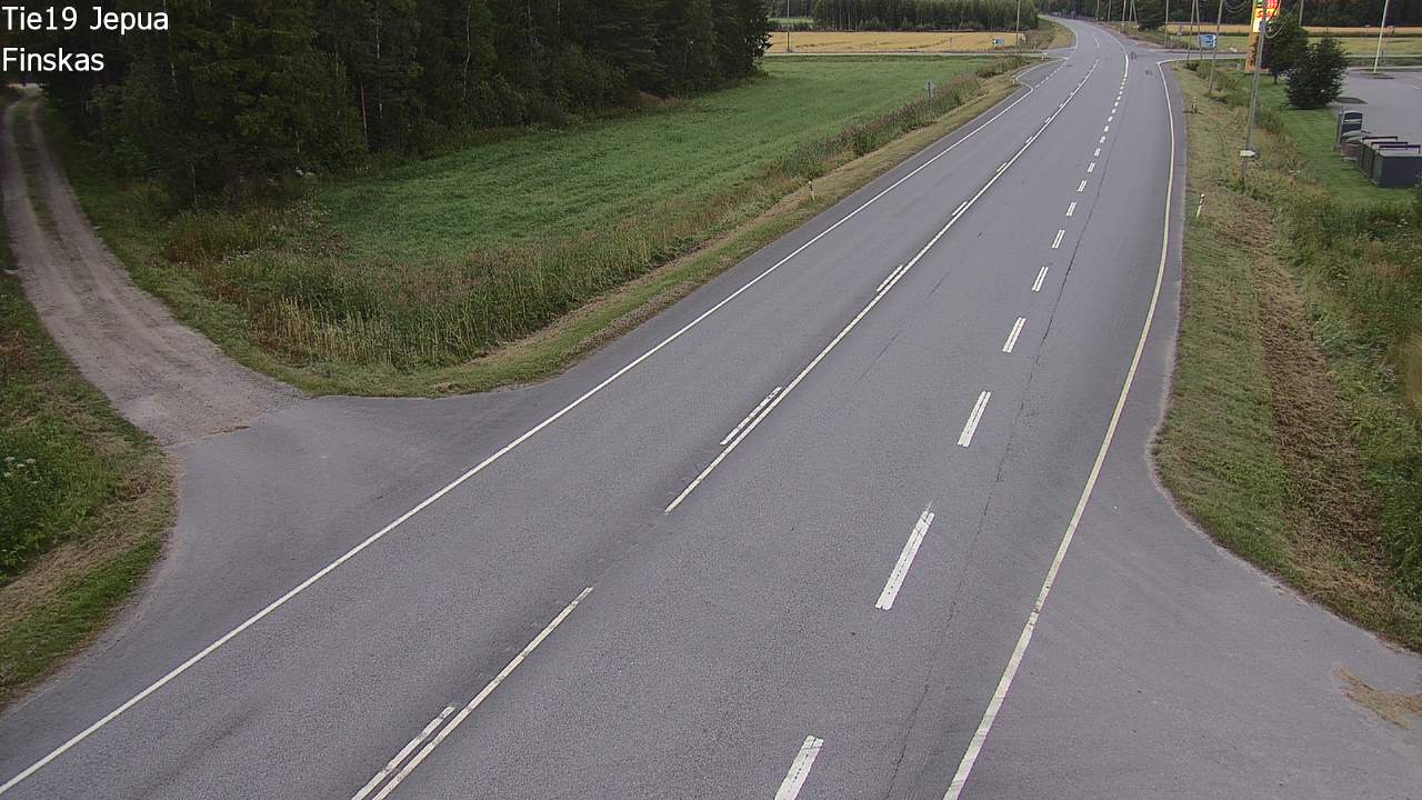 Weather Camera Image Road 19 Jepua, Uusikaarlepyy, Pohjanmaa