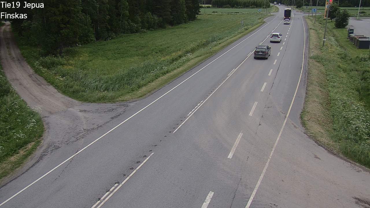 Weather Camera Image Väg 19 Jeppo, Uusikaarlepyy, Pohjanmaa
