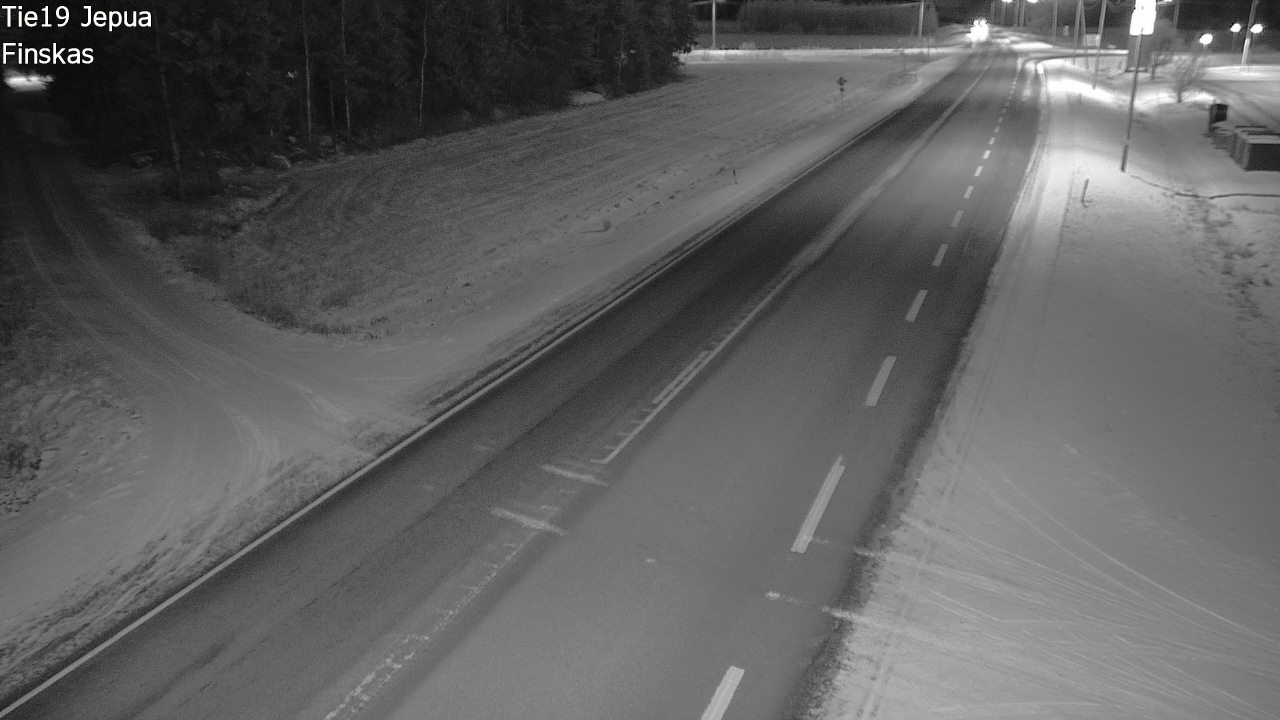 Weather Camera Image Väg 19 Jeppo, Uusikaarlepyy, Pohjanmaa