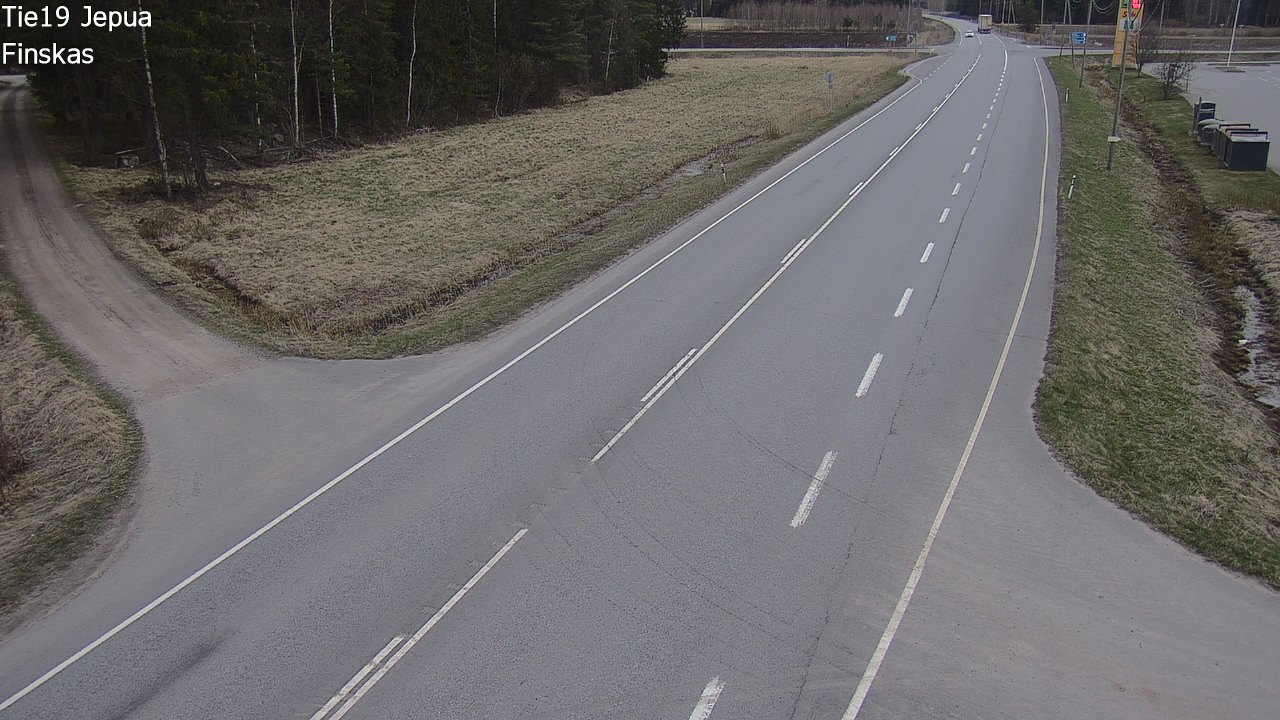 Weather Camera Image Väg 19 Jeppo, Uusikaarlepyy, Pohjanmaa