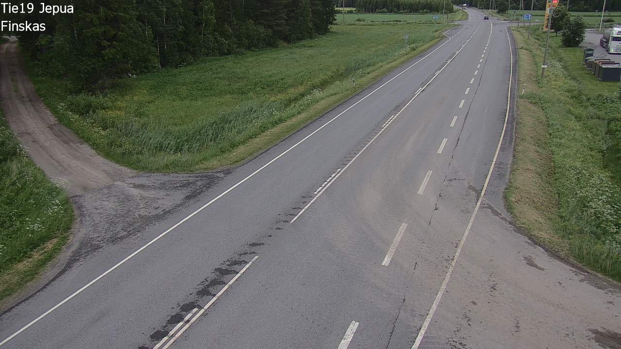Weather Camera Image Väg 19 Jeppo, Uusikaarlepyy, Pohjanmaa