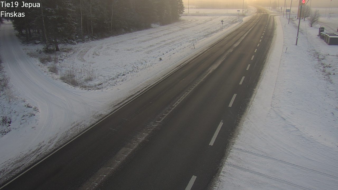 Weather Camera Image Road 19 Jepua, Uusikaarlepyy, Pohjanmaa