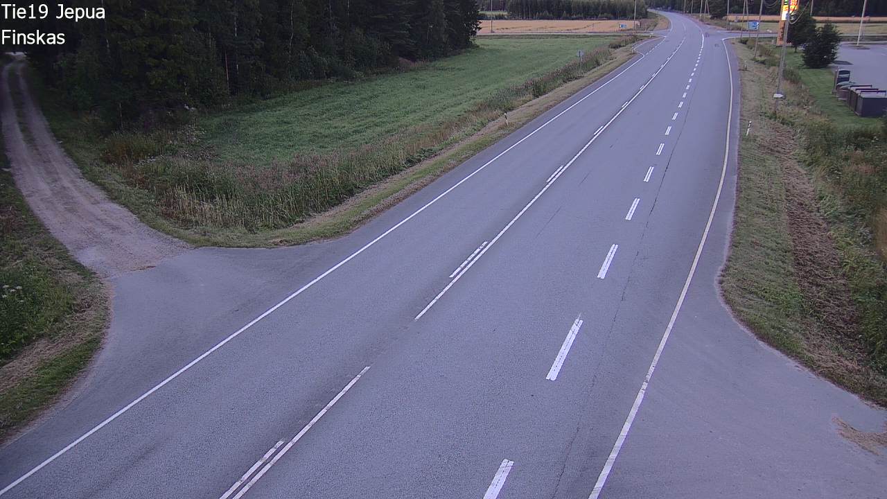 Weather Camera Image Road 19 Jepua, Uusikaarlepyy, Pohjanmaa