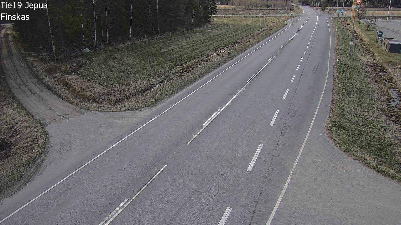 Weather Camera Image Road 19 Jepua, Uusikaarlepyy, Pohjanmaa