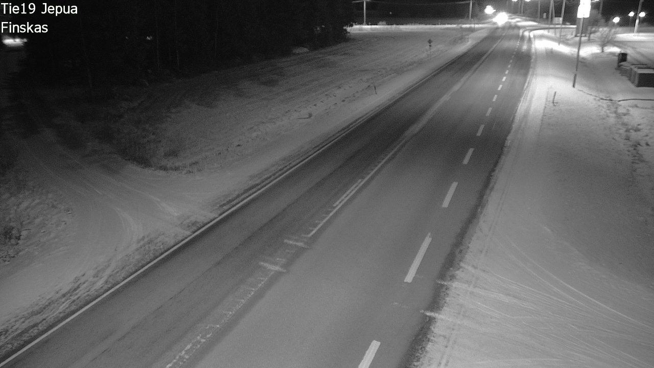 Weather Camera Image Väg 19 Jeppo, Uusikaarlepyy, Pohjanmaa