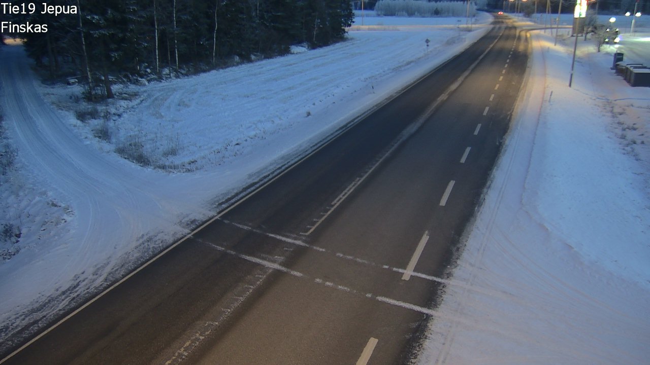 Weather Camera Image Väg 19 Jeppo, Uusikaarlepyy, Pohjanmaa