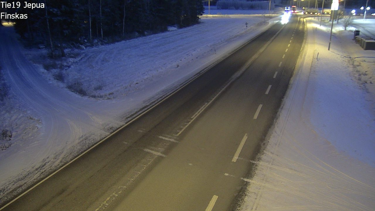 Weather Camera Image Väg 19 Jeppo, Uusikaarlepyy, Pohjanmaa
