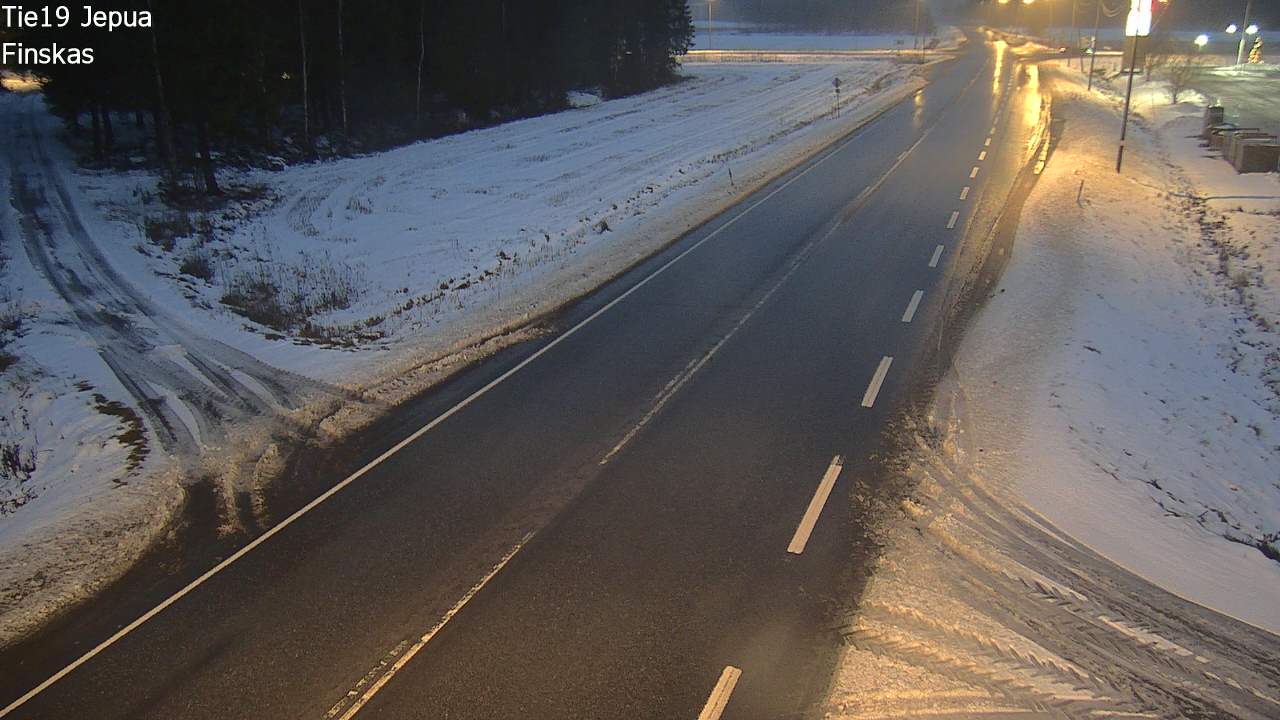 Weather Camera Image Väg 19 Jeppo, Uusikaarlepyy, Pohjanmaa