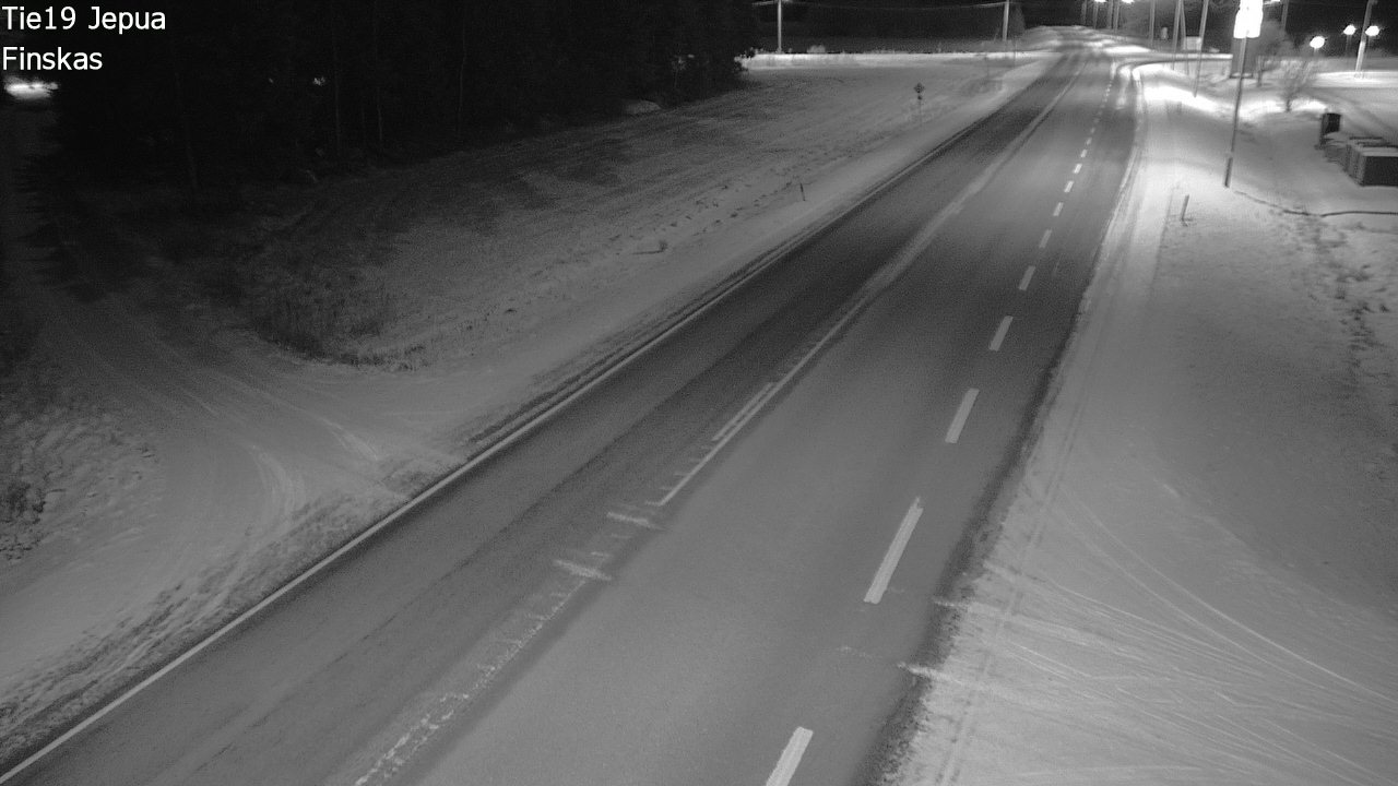 Weather Camera Image Väg 19 Jeppo, Uusikaarlepyy, Pohjanmaa