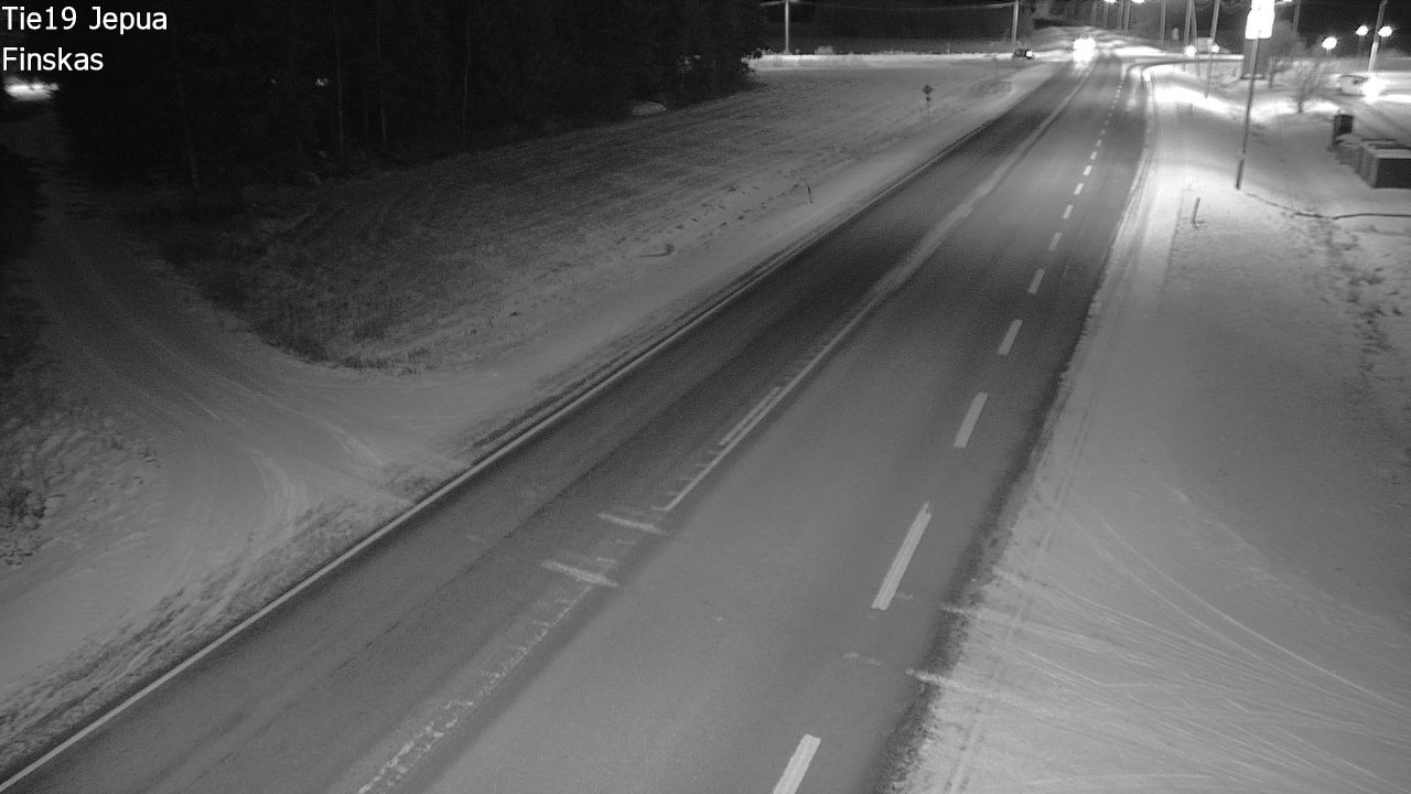 Weather Camera Image Väg 19 Jeppo, Uusikaarlepyy, Pohjanmaa