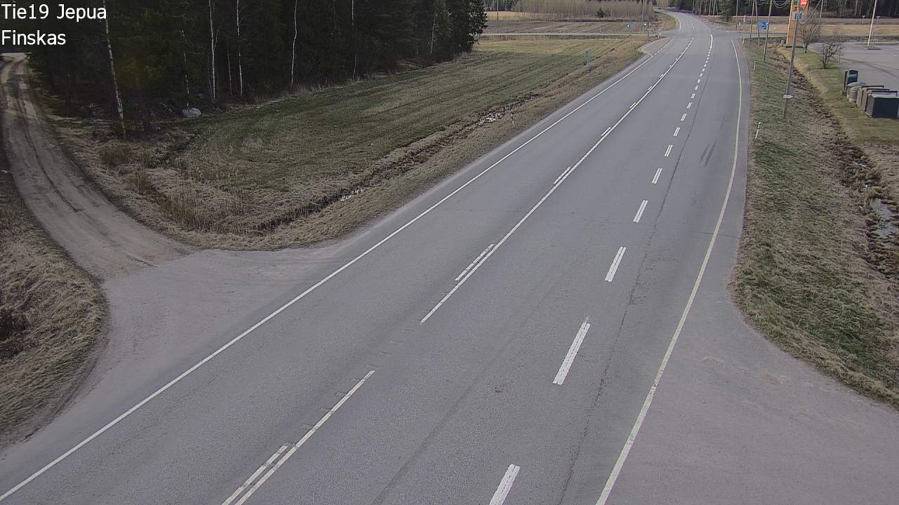 Weather Camera Image Road 19 Jepua, Uusikaarlepyy, Pohjanmaa