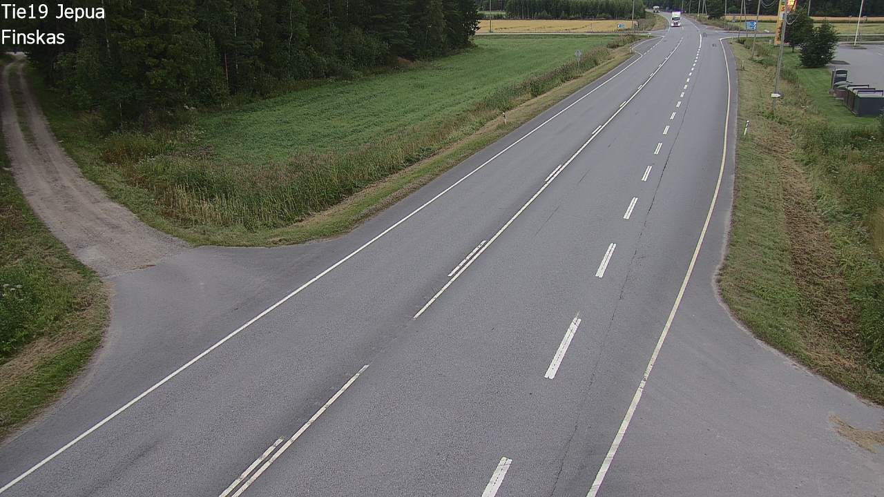 Weather Camera Image Väg 19 Jeppo, Uusikaarlepyy, Pohjanmaa