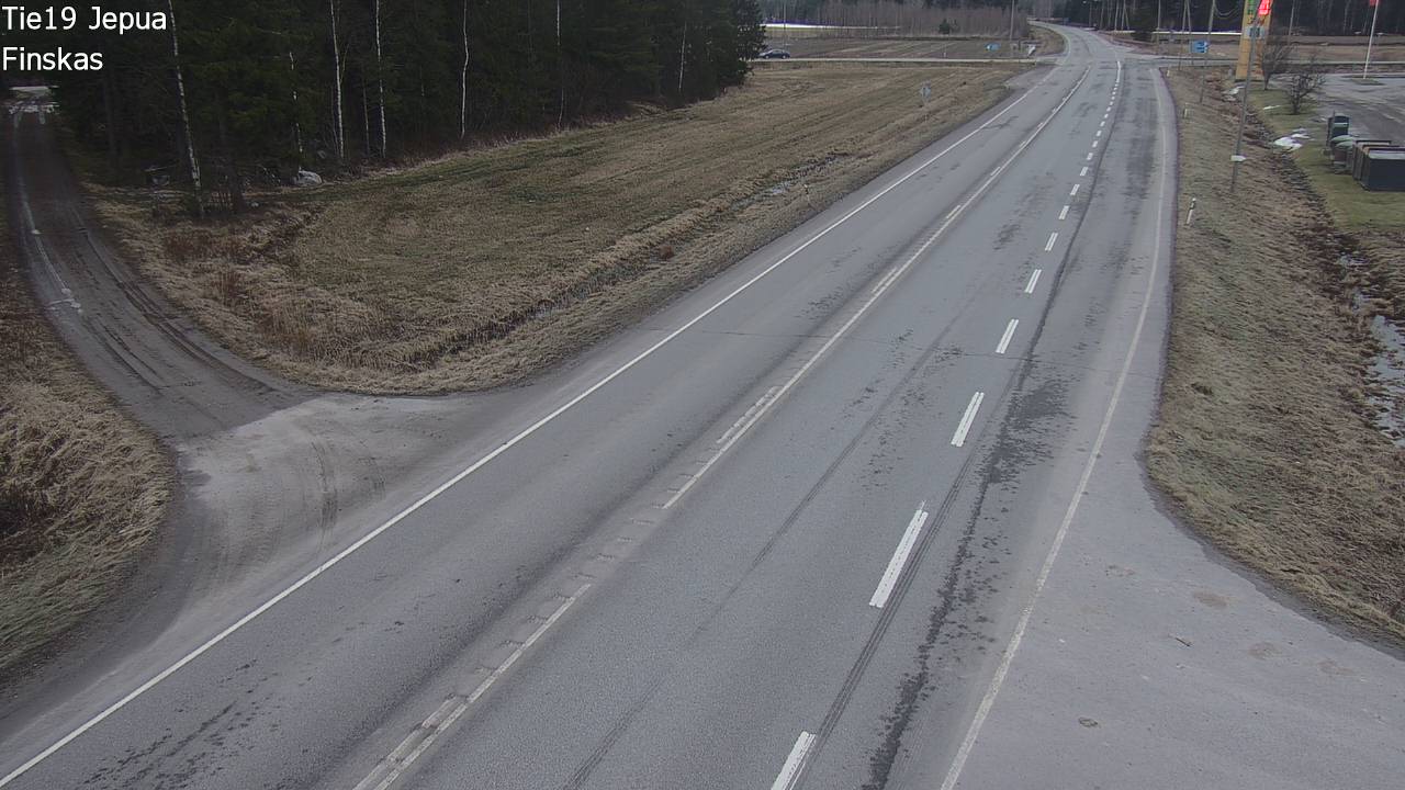 Weather Camera Image Road 19 Jepua, Uusikaarlepyy, Pohjanmaa
