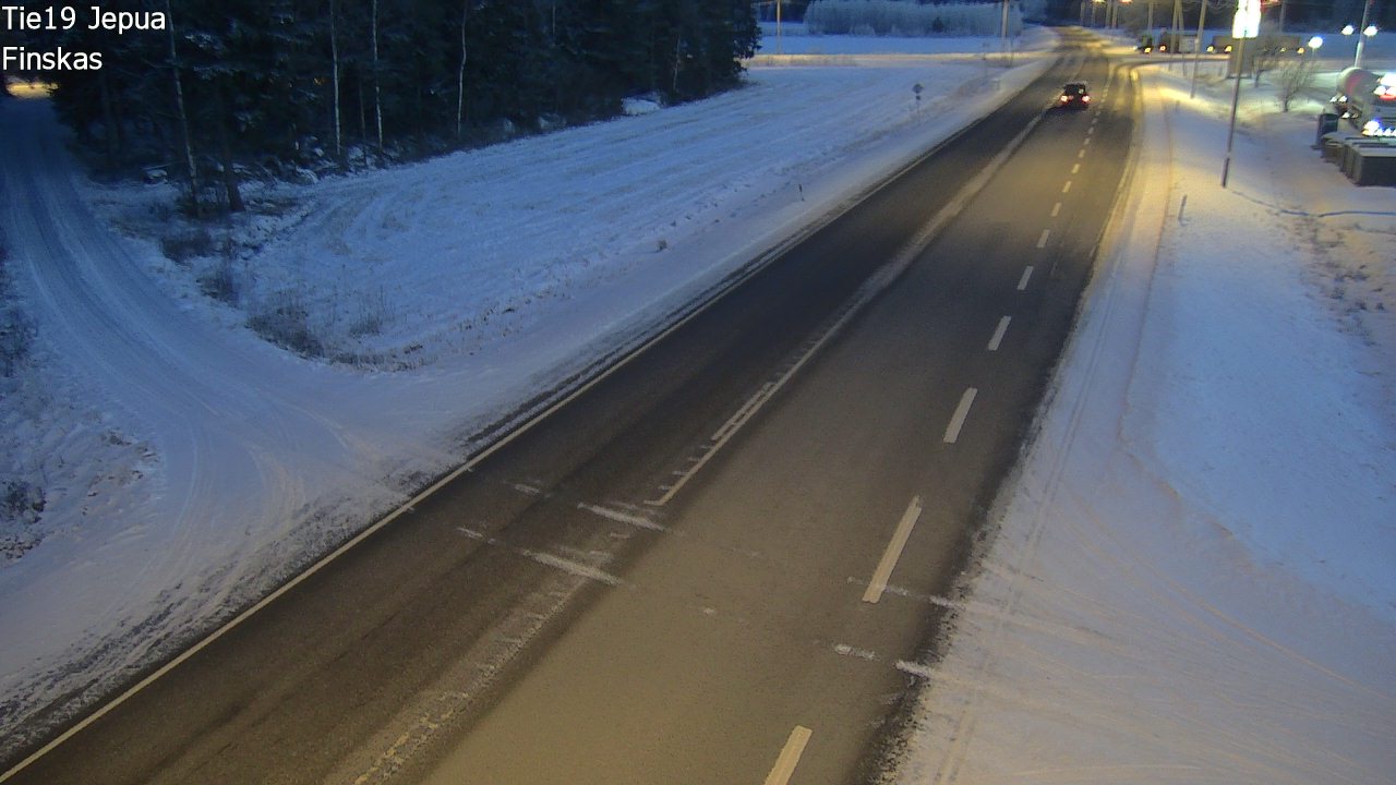 Weather Camera Image Väg 19 Jeppo, Uusikaarlepyy, Pohjanmaa