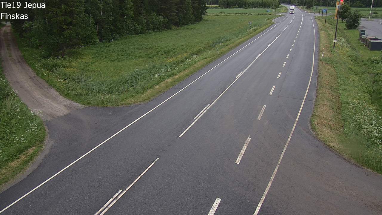 Weather Camera Image Road 19 Jepua, Uusikaarlepyy, Pohjanmaa