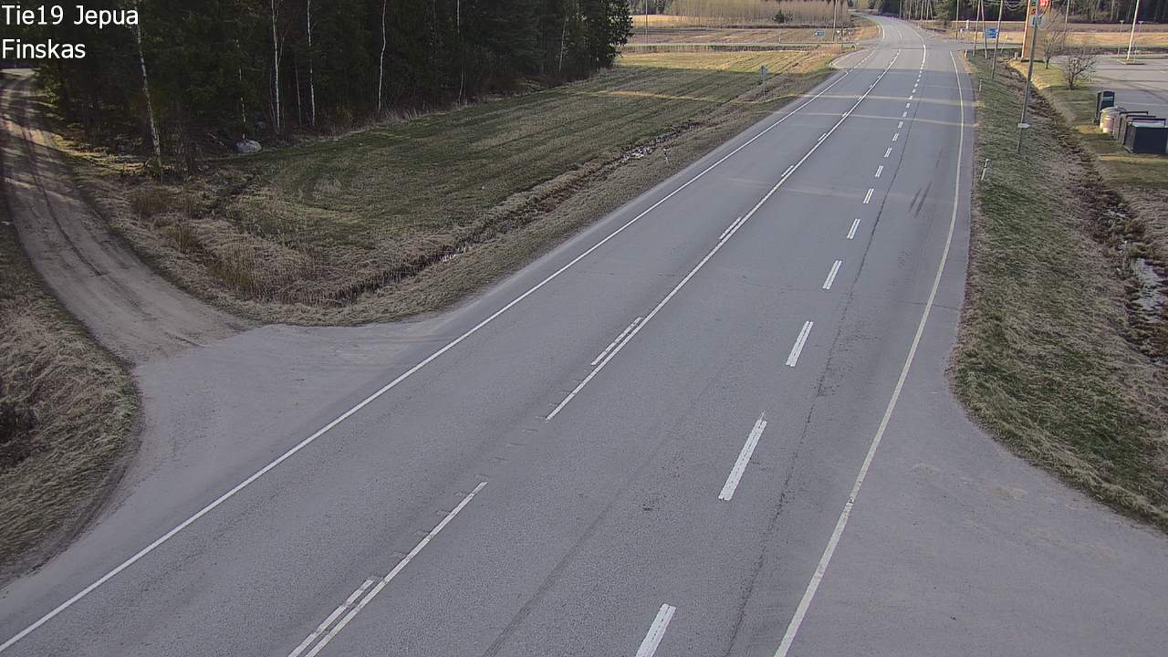 Weather Camera Image Road 19 Jepua, Uusikaarlepyy, Pohjanmaa