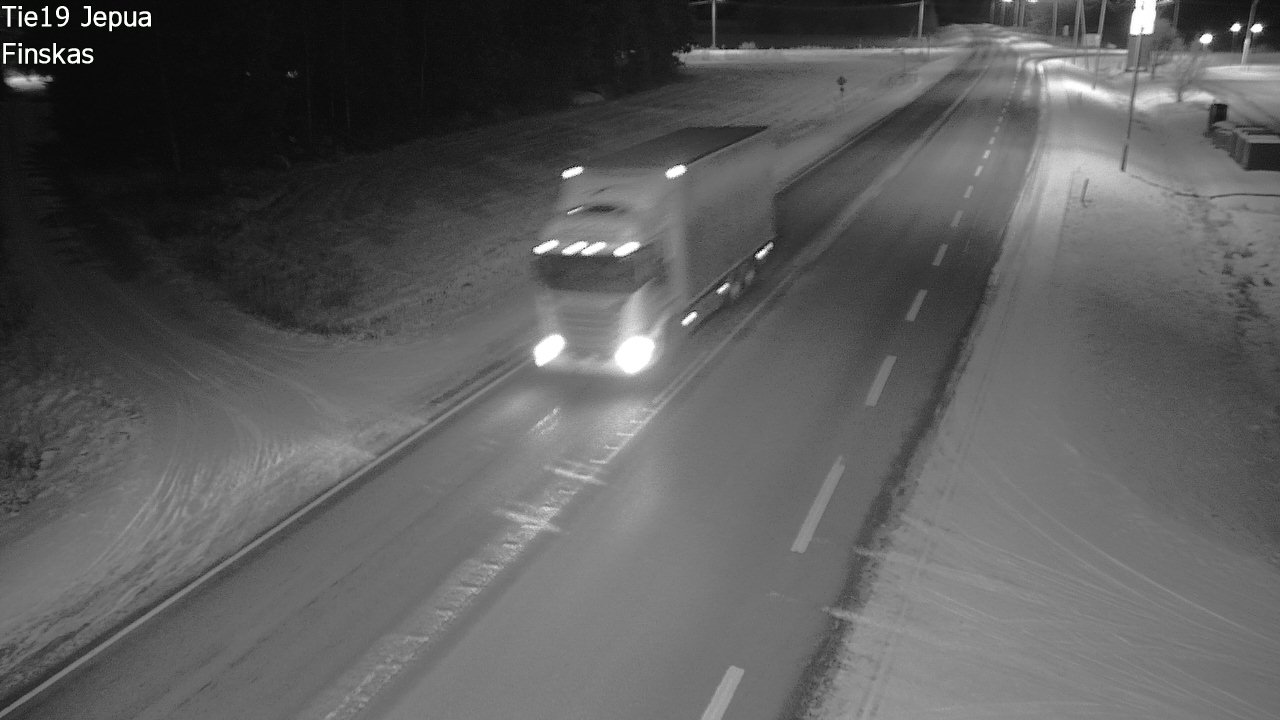 Weather Camera Image Väg 19 Jeppo, Uusikaarlepyy, Pohjanmaa