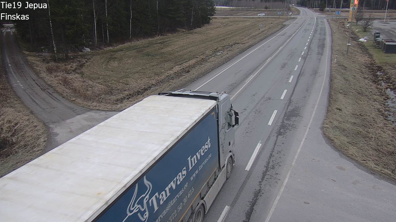 Weather Camera Image Road 19 Jepua, Uusikaarlepyy, Pohjanmaa