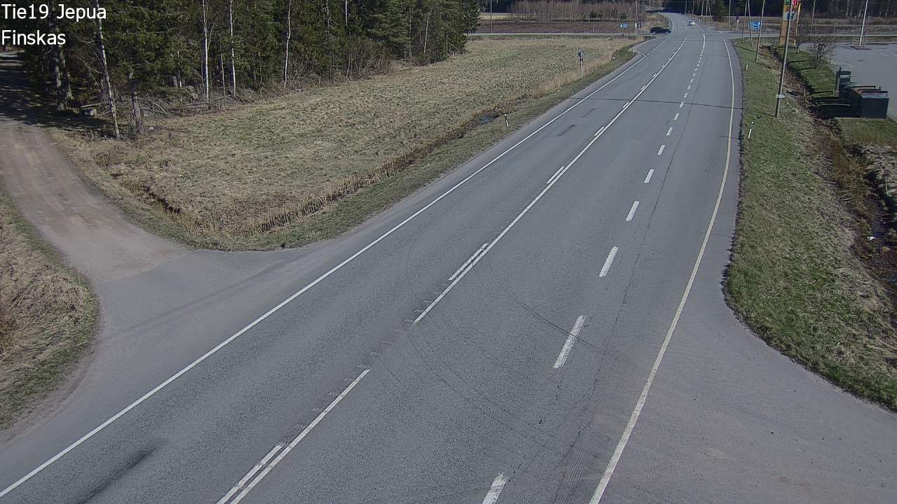 Weather Camera Image Road 19 Jepua, Uusikaarlepyy, Pohjanmaa