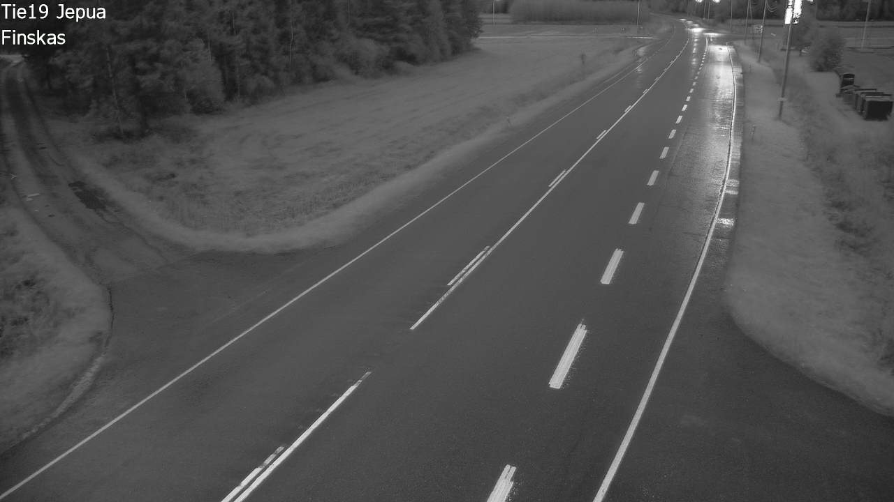 Weather Camera Image Road 19 Jepua, Uusikaarlepyy, Pohjanmaa