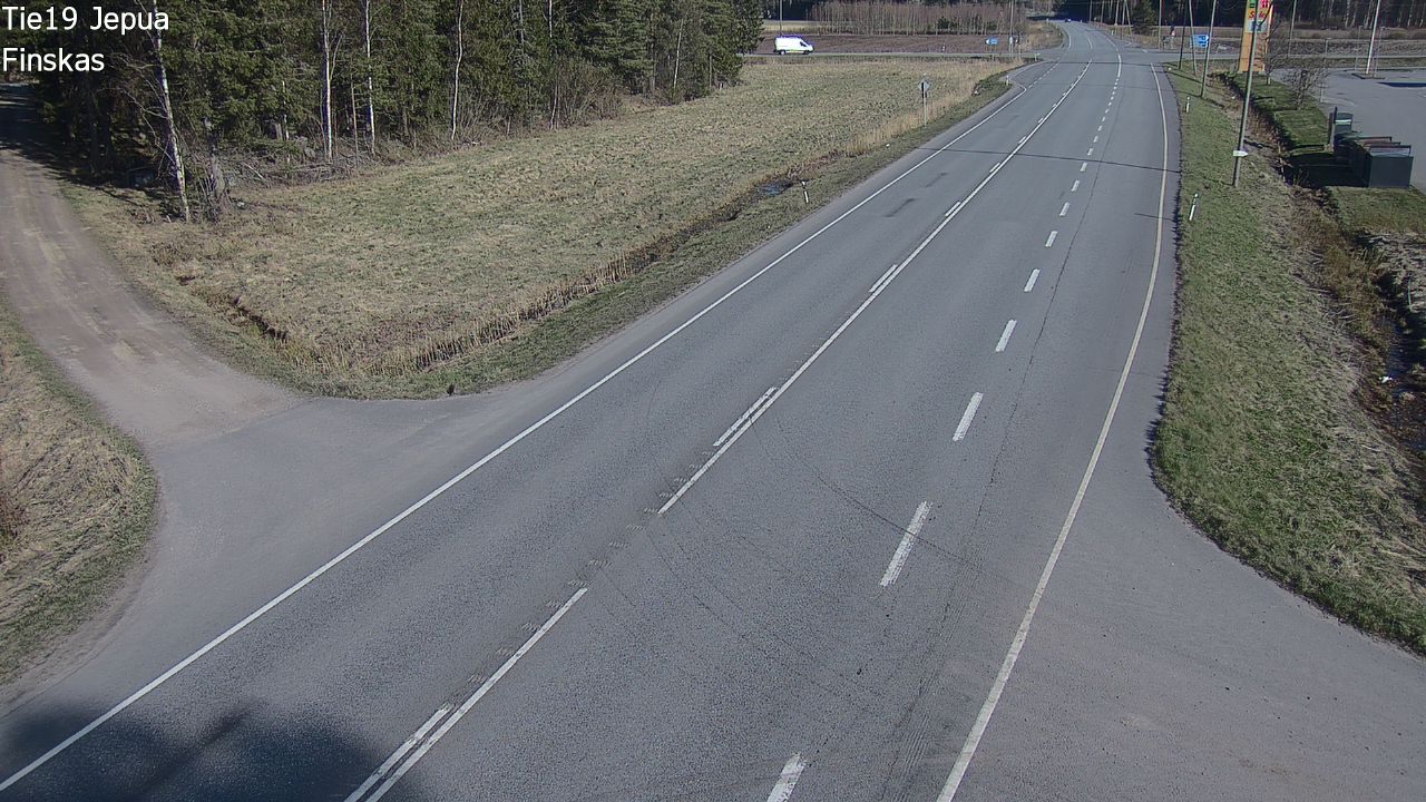 Weather Camera Image Väg 19 Jeppo, Uusikaarlepyy, Pohjanmaa