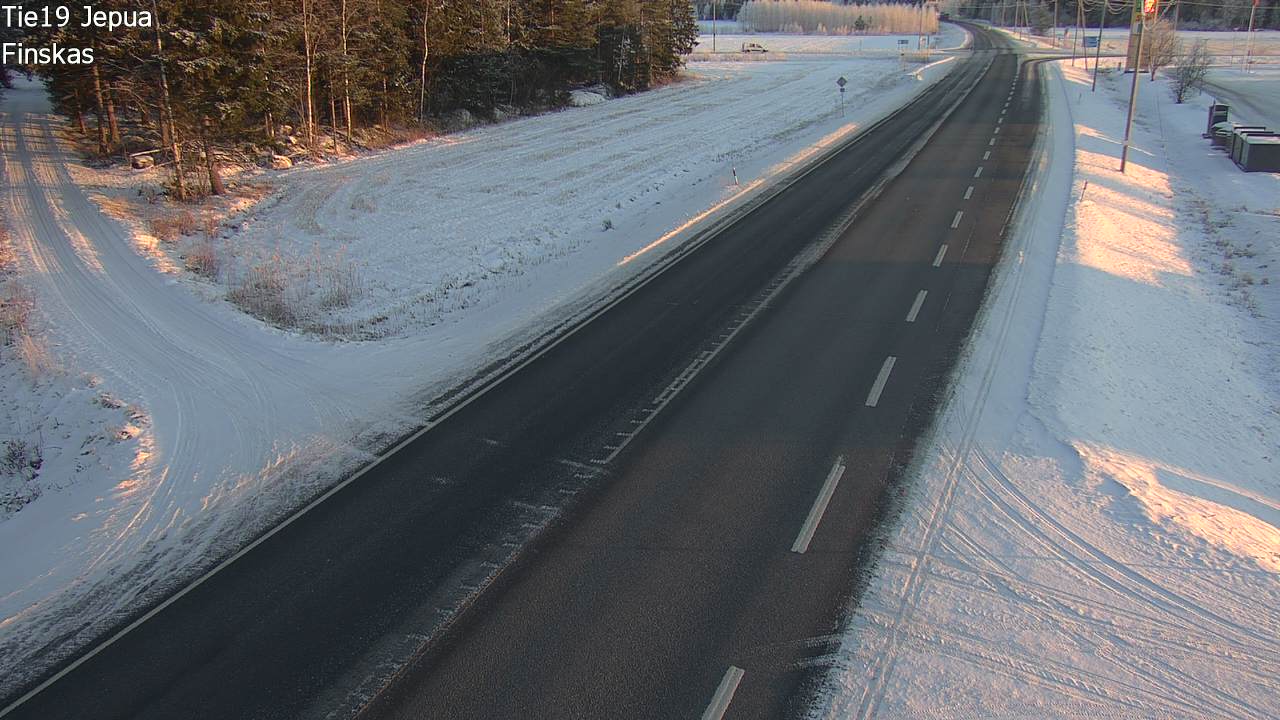 Weather Camera Image Väg 19 Jeppo, Uusikaarlepyy, Pohjanmaa