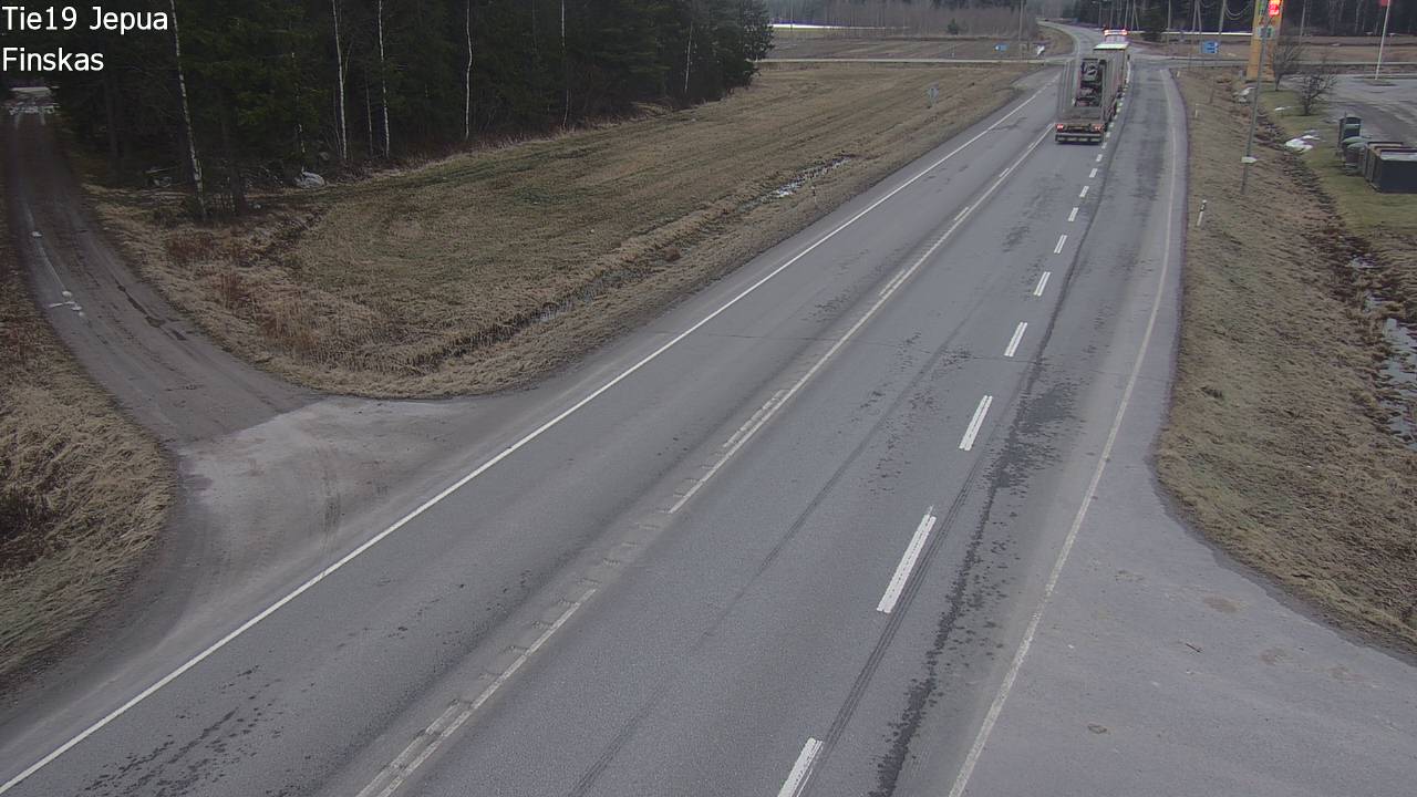 Weather Camera Image Road 19 Jepua, Uusikaarlepyy, Pohjanmaa