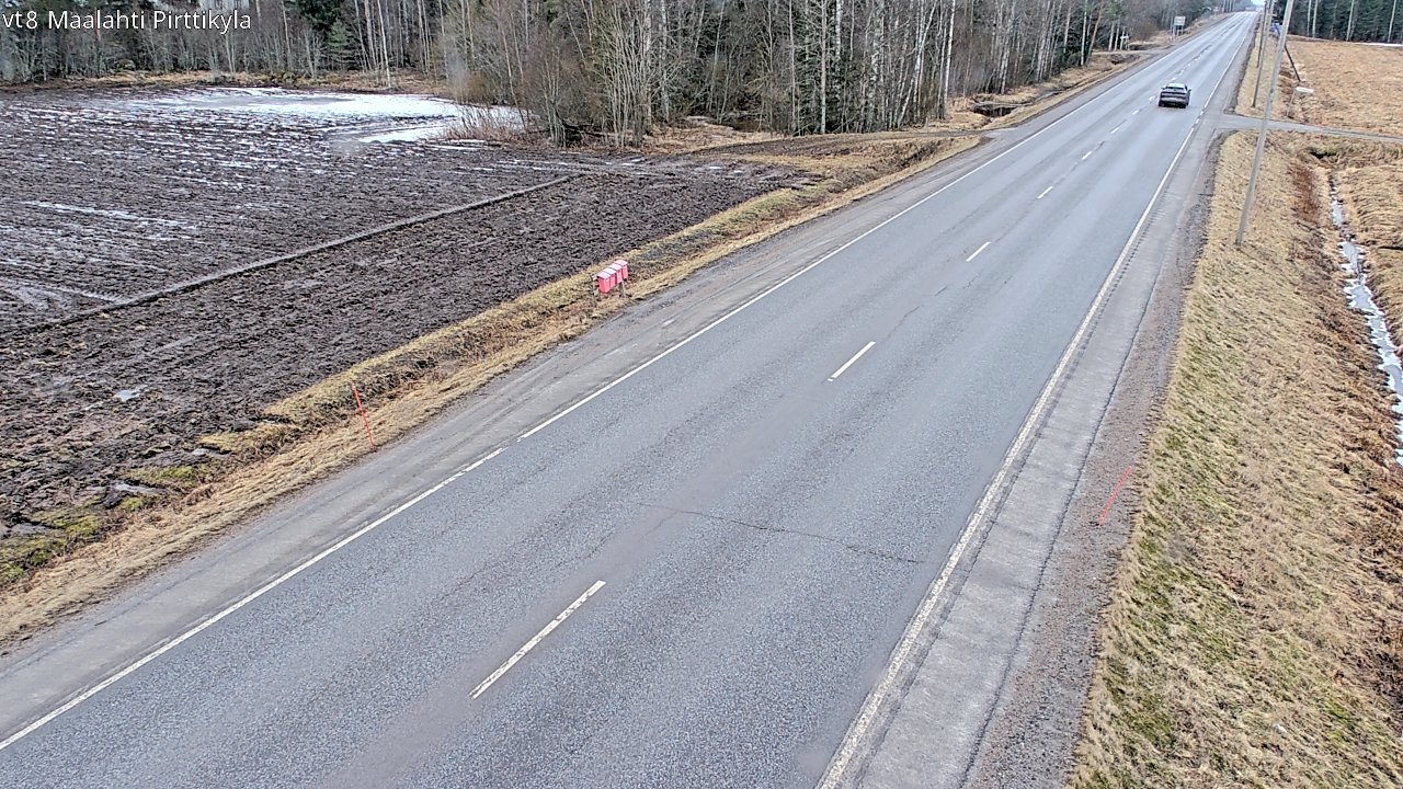 Weather Camera Image Väg 8 Malax, Pörtom, Maalahti, Pohjanmaa