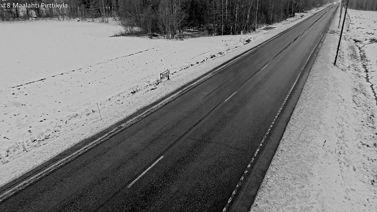 Weather Camera Image Väg 8 Malax, Pörtom, Maalahti, Pohjanmaa