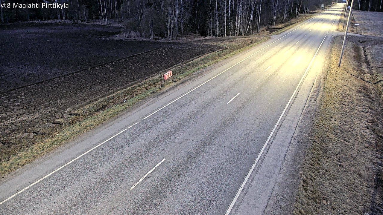 Weather Camera Image Väg 8 Malax, Pörtom, Maalahti, Pohjanmaa