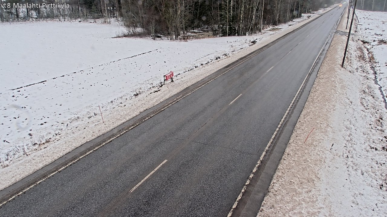 Weather Camera Image Väg 8 Malax, Pörtom, Maalahti, Pohjanmaa