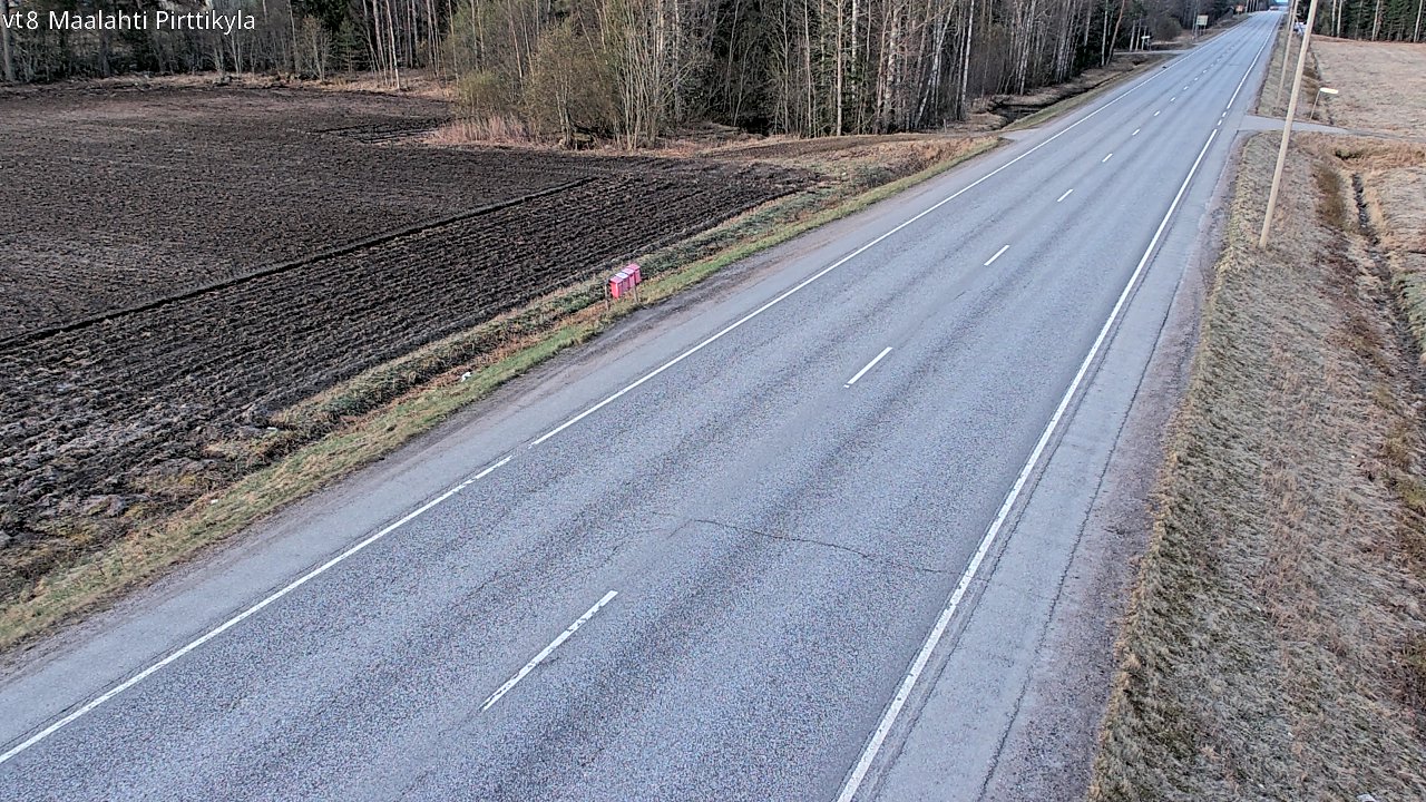 Weather Camera Image Väg 8 Malax, Pörtom, Maalahti, Pohjanmaa