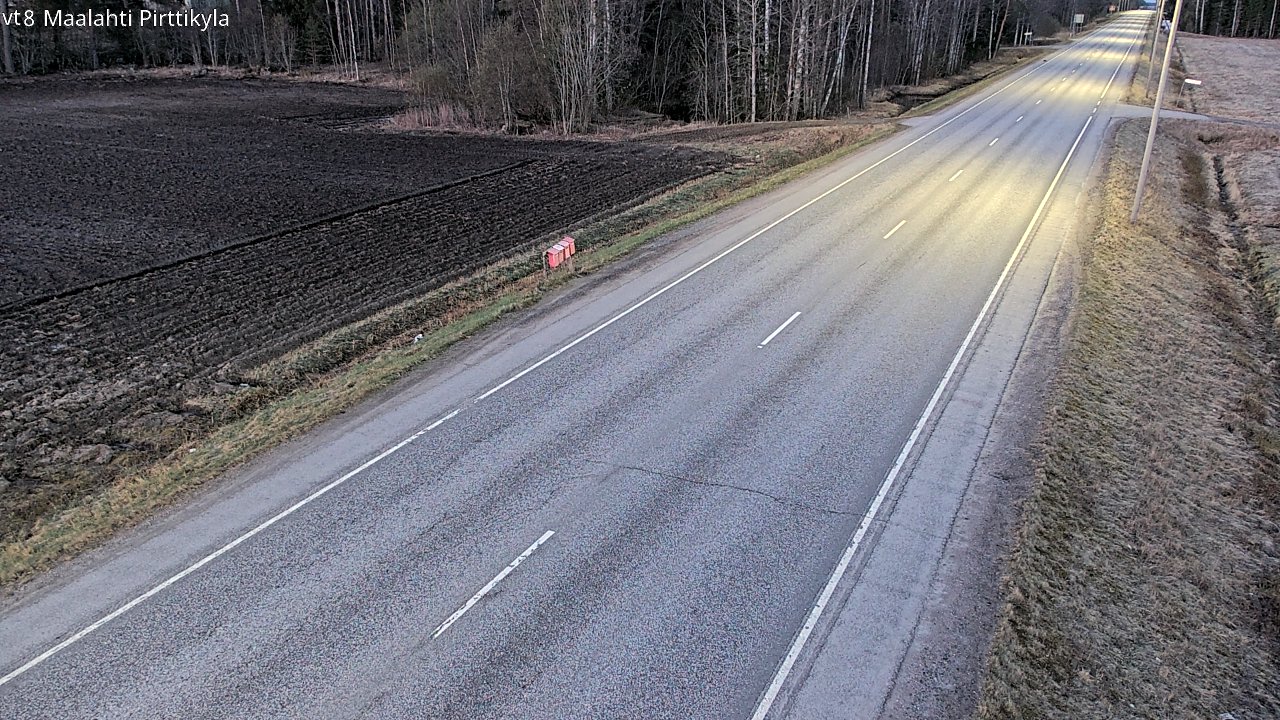 Weather Camera Image Väg 8 Malax, Pörtom, Maalahti, Pohjanmaa