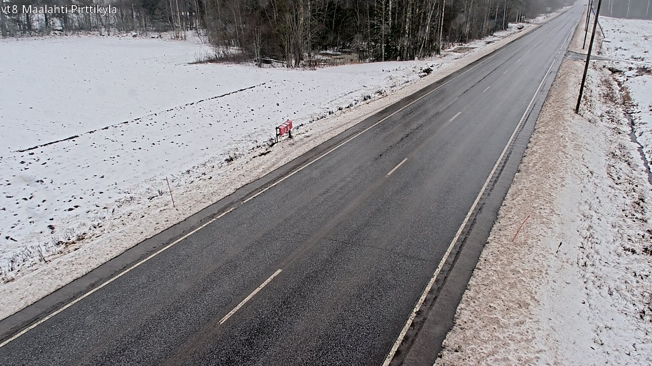 Weather Camera Image Väg 8 Malax, Pörtom, Maalahti, Pohjanmaa