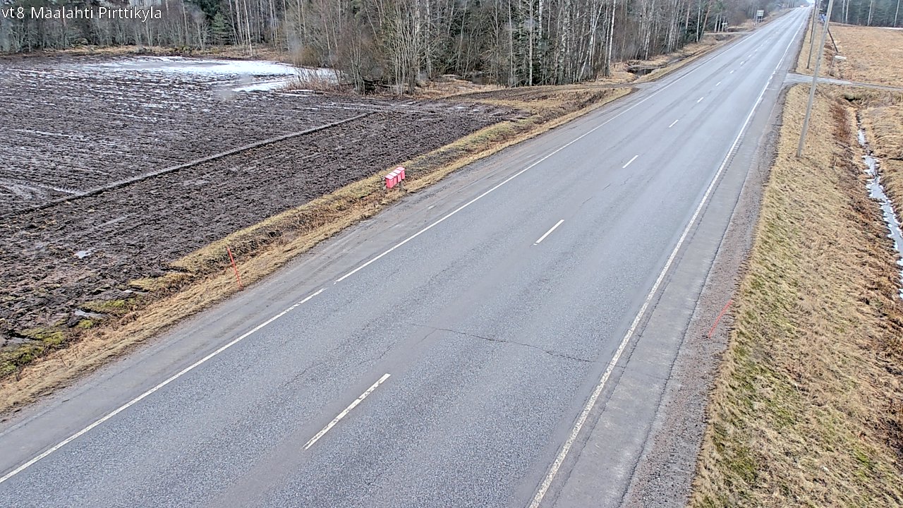 Weather Camera Image Väg 8 Malax, Pörtom, Maalahti, Pohjanmaa