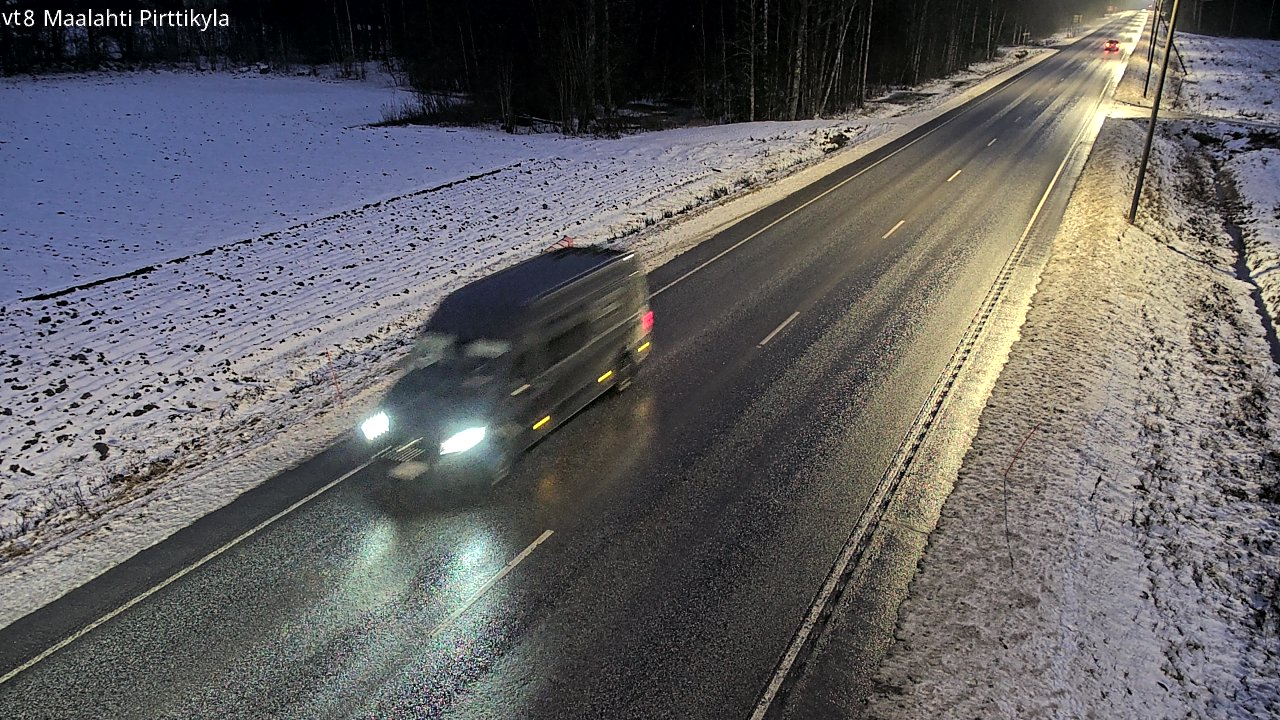 Weather Camera Image Väg 8 Malax, Pörtom, Maalahti, Pohjanmaa