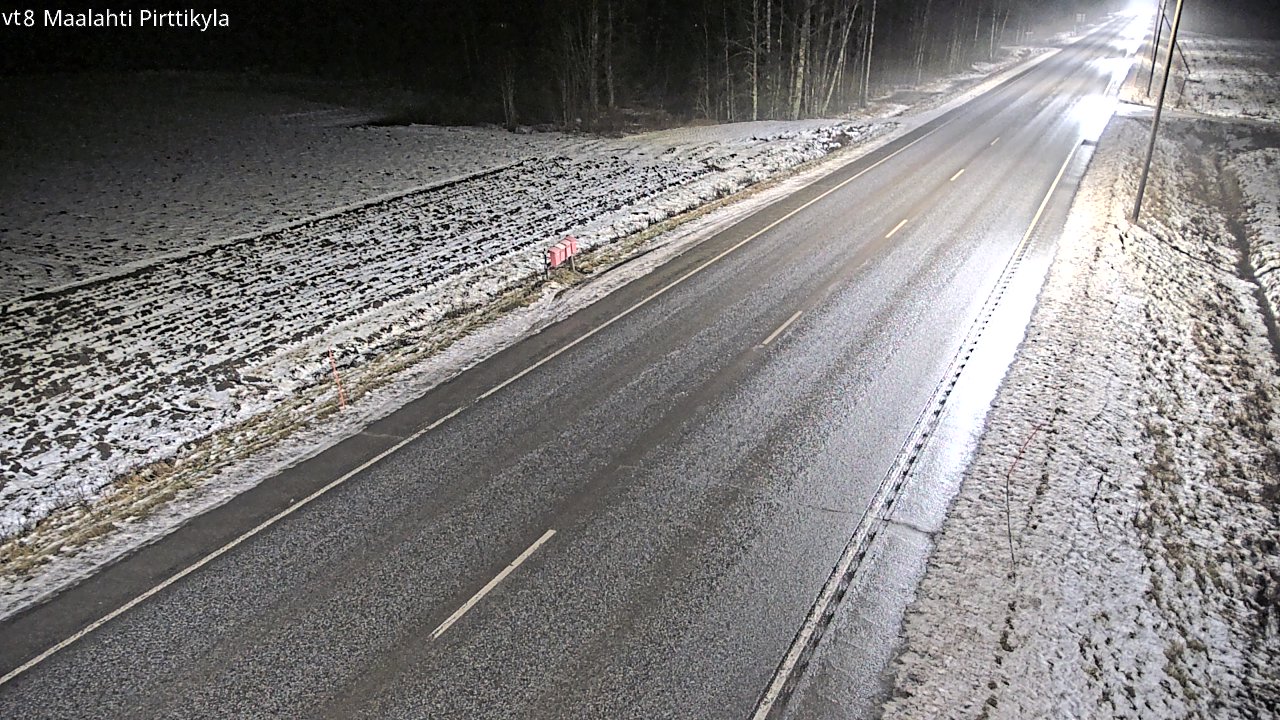 Weather Camera Image Väg 8 Malax, Pörtom, Maalahti, Pohjanmaa