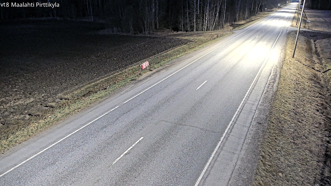 Weather Camera Image Väg 8 Malax, Pörtom, Maalahti, Pohjanmaa