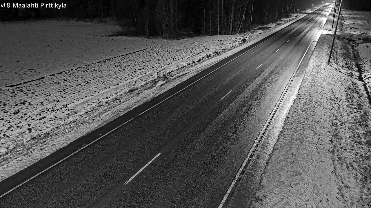 Weather Camera Image Väg 8 Malax, Pörtom, Maalahti, Pohjanmaa