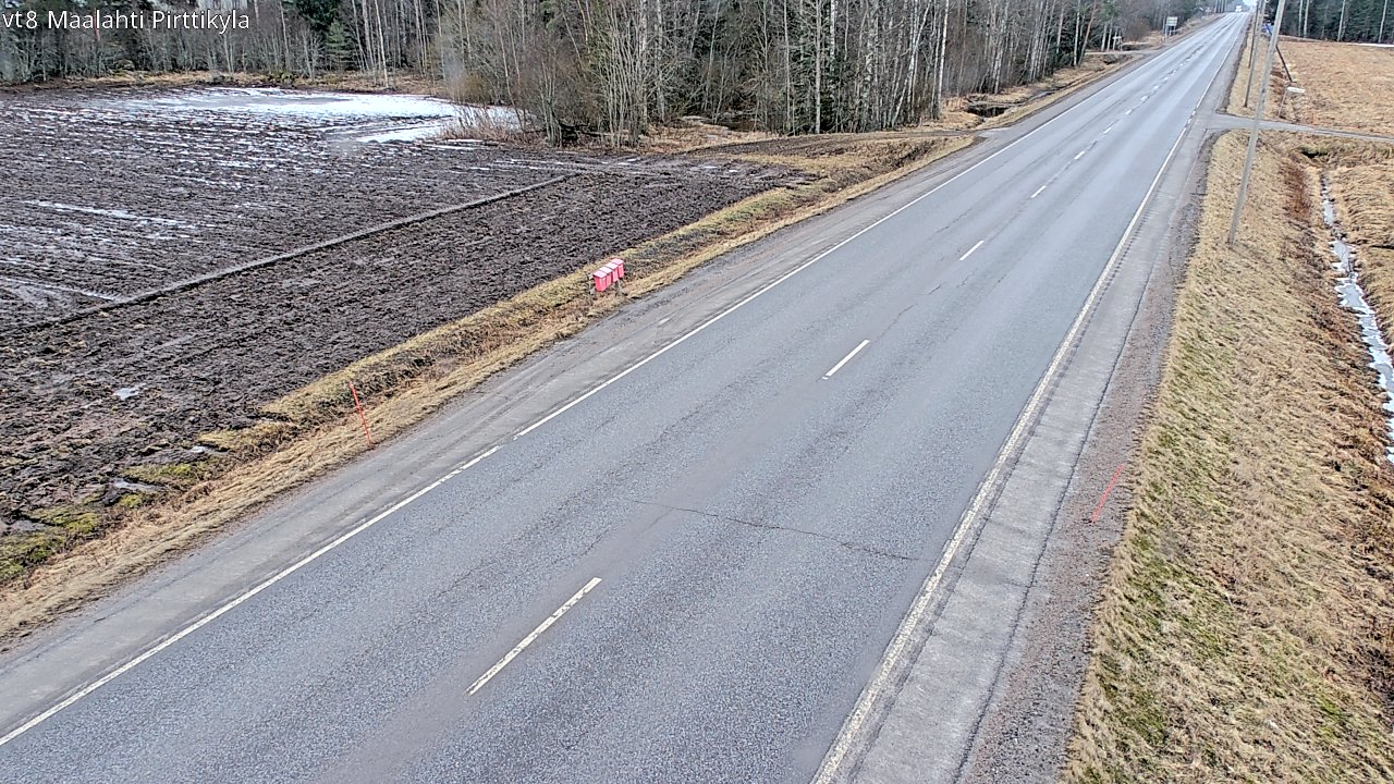 Weather Camera Image Väg 8 Malax, Pörtom, Maalahti, Pohjanmaa