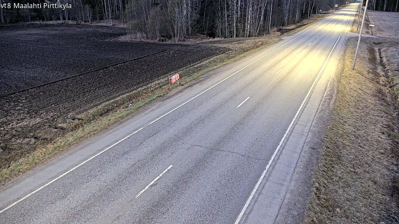 Weather Camera Image Väg 8 Malax, Pörtom, Maalahti, Pohjanmaa
