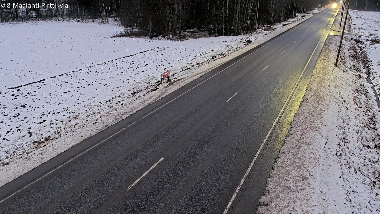 Weather Camera Image Väg 8 Malax, Pörtom, Maalahti, Pohjanmaa
