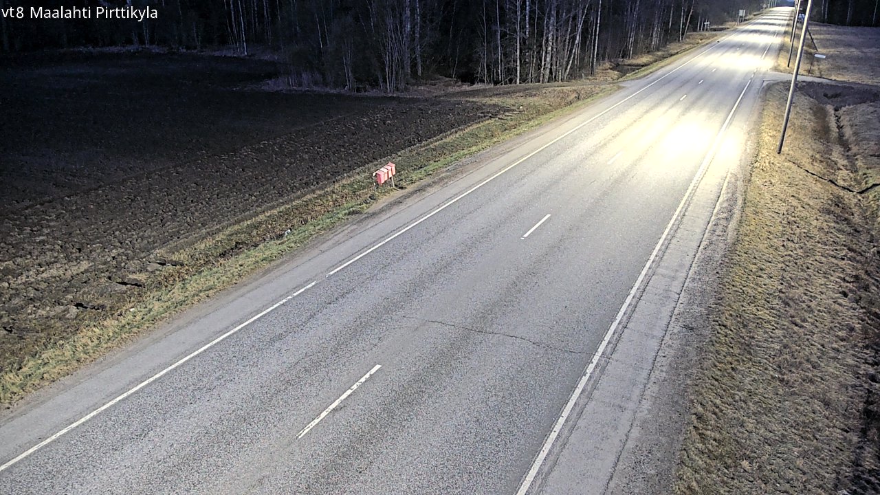 Weather Camera Image Väg 8 Malax, Pörtom, Maalahti, Pohjanmaa